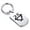 Silver, variant on Stainless Steel Taurus Zodiac Sign (Bull) Dog Tag Keychain Circle Ring
