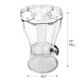 thumbnail image 3 of Buddeez 3.5 Gallon Break-Resistant Tritan Beverage Dispenser with Removable Ice-Cone and Party Top Lid that Holds Cups, Sweeteners, Garnishes and More, 3 of 7