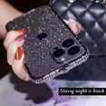 thumbnail image 1 of SaniMore for iPhone 13 Pro Max 6.7" 2021 Case, Luxury Snake Diamond Bumper + Glitter Backpaper for Girls Women Shockproof Drop-proof Stylish Cover For iPhone 13 Pro Max, Black, 1 of 7