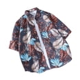 thumbnail image 2 of Pitauce Mens Tropical Hawaiian Shirt Short Sleeve Button Down Shirt Summer Vacation Beach Shirt with Pockets, 2 of 4