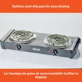 thumbnail image 5 of IMUSA Double Electric Burner, Black, 5 of 8