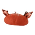 thumbnail image 3 of Sombrero de lana jinwen con orejas de asta de ciervo para adultos, 3 of 8