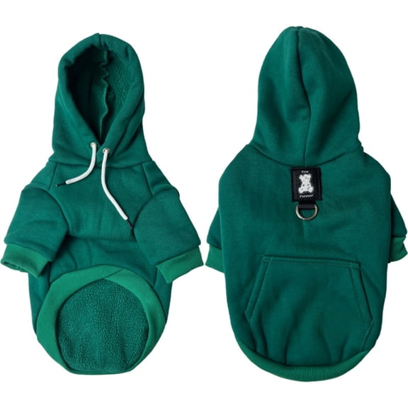 uvwlwu Cozy Lined Hoodie Sweater For Cats Winter Warm Pullover Pet Clothing With Adjustable Drawstring Design(A)