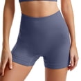 thumbnail image 4 of Yoga Shorts for Women Women's High Waisted Fitness Workout Running Yoga Gym Short Pants Shorts for Women Dark Blue M, 4 of 5