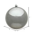 thumbnail image 2 of Vickerman N596887S 3 in. Pewter Shiny Christmas Ornament Ball - 32 per Box, 2 of 2
