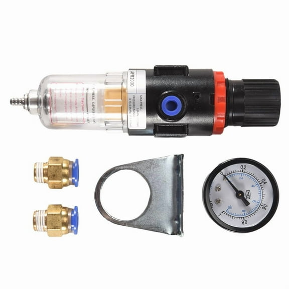 Air Filter Pressure Regulator 1/4 Inch AFR2000 Water Separator Tool Compressor with 10MM Connector