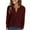 Red, variant on TAGOLD Womens Sweater Tops,Casual Plus Size Fall Tops Blouse for Womens,Women Long Sleeves Casual Shirts Color Round Neck Sweatshirt Pullover Loose Tunic Tops Beige M