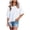White, variant on UPPADA Summer 3/4 Sleeve Tops for Women, Womens Summer Casual Crewneck Blouses 3/4 Sleeve T Shirts Solid Color Loose Tops