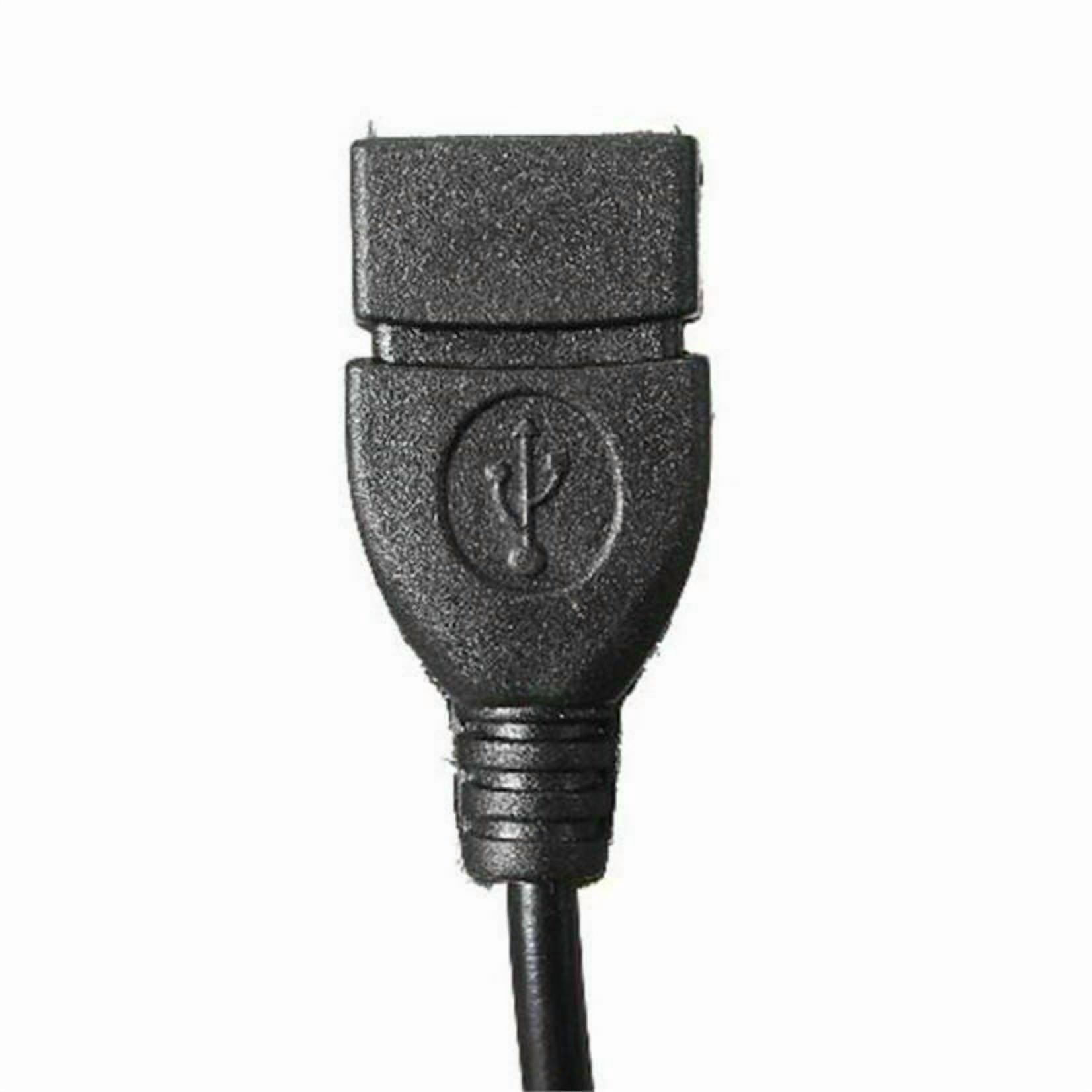 3.5mm Male AUX to USB 2.0 Female OTG Converter Adapter Cable, MP3 Audio Adapter for Car AUX Port