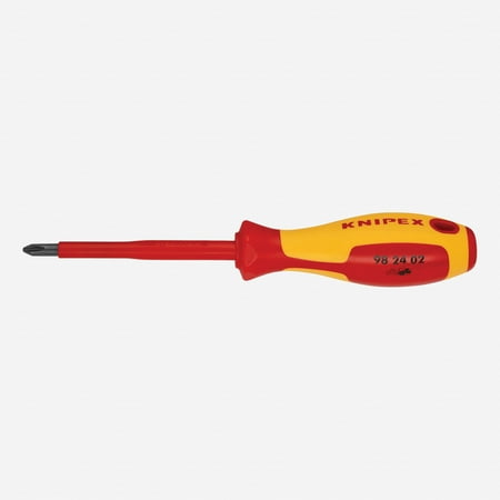 UPC: 0843221017477 | KNIPEX Tools 98 24 02 P2 Screwdriver  4-Inch  Insulated