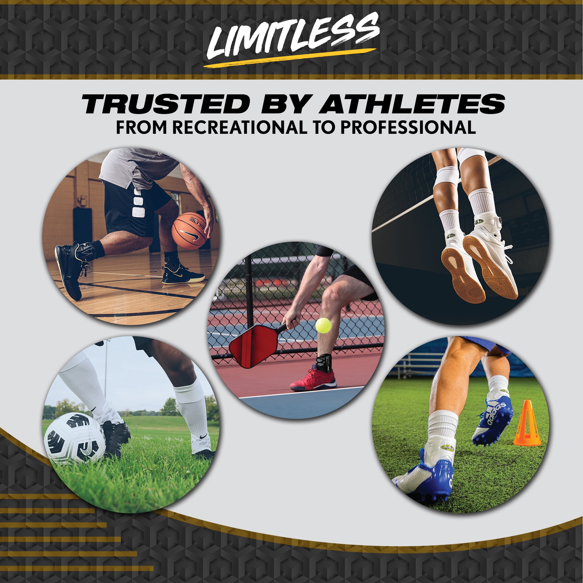 Ultra Ankle® Ultra Zoom® Hinged-Cuff Ankle Brace S/M