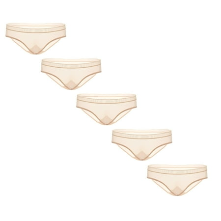 

Womens Underwear Brief Seamless Comfortable Low Waist Panties5PC