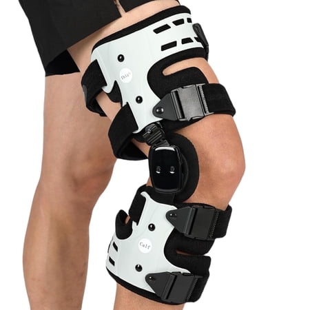 Orthomen Upgraded OA Unloader Knee Brace for Men and Women, Medial Arthritis Pain & Osteoarthritis Offloader, Bone on Bone Cartilage Joint Support with Valgus/Varus Built-in Hex Key, Right