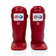 thumbnail image 1 of Espinilleras Fairtex SP3 Muay Thai para hombre, mujer y niño, color rojo, 1 of 5