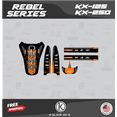 thumbnail image 4 of Kalair GFX Graphics Kit for Kawasaki KX250 (1999-2002) Rebel Series, 4 of 5