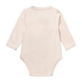 thumbnail image 2 of Bellafa Infant Baby Boy Girls Long Sleeve Side-Snap Bodysuit Onesies Unisex Newborn Romper Sleepers With Mitten Cuff 0-24M, 2 of 8
