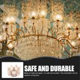 thumbnail image 2 of GARVALON Waterproof Crown Table Light Vintage Lamp Shade Golden Glass 1Pack, 2 of 4