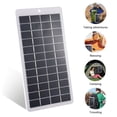 thumbnail image 4 of Portable Solar Panel, 5W 12V Polycrystalline Siliocone Solar Charger Mini Solar Module with Clips, 4 of 7