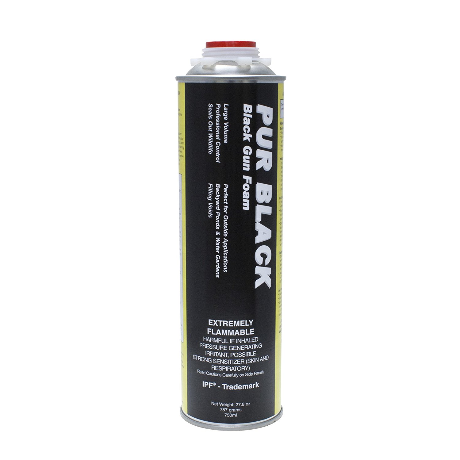 Todol Black, Gun Foam. 750ml, Bird Control Pur Black Foam Professional