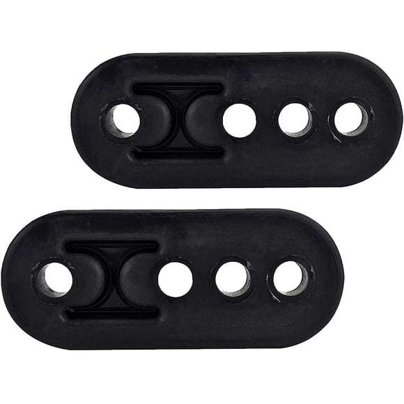 EVIL ENERGY Car Exhaust Rubber Hanger Insulator Bracket Bushing Mount 4 Holes 12mm (0.47") Hole Size Universal 2Pcs