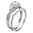 thumbnail image 4 of TS352 - Rhodium 925 Sterling Silver Ring with AAA Grade CZ  in Clear, 4 of 5