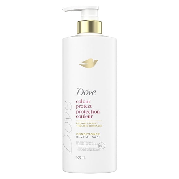 Dove Revitalisant Protection Couleur Soin des Protéines Bio + Sérum de Soin Couleur, 530 ml