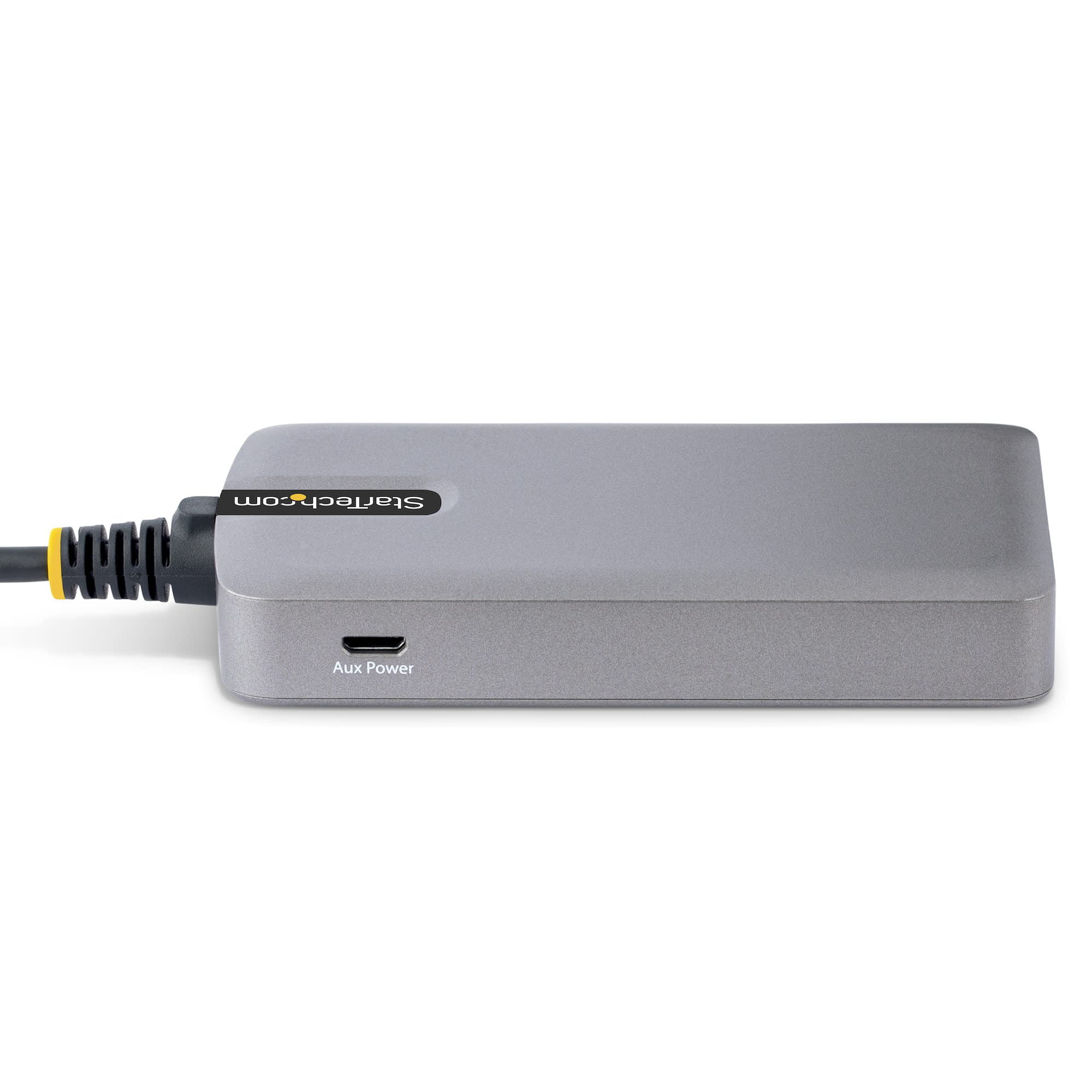 StarTech 3 USB-A Port USB Hub with Ethernet 5Gbps Bus Powered 5G3AGBBUSBAHUB