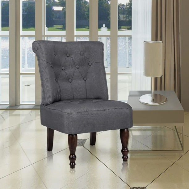 vidaXL Gray French Chair High Quality Fabric