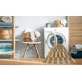thumbnail image 2 of Ahgly Company Machine Washable Indoor Square Abstract Orange Area Rugs, 7' Square, 2 of 7