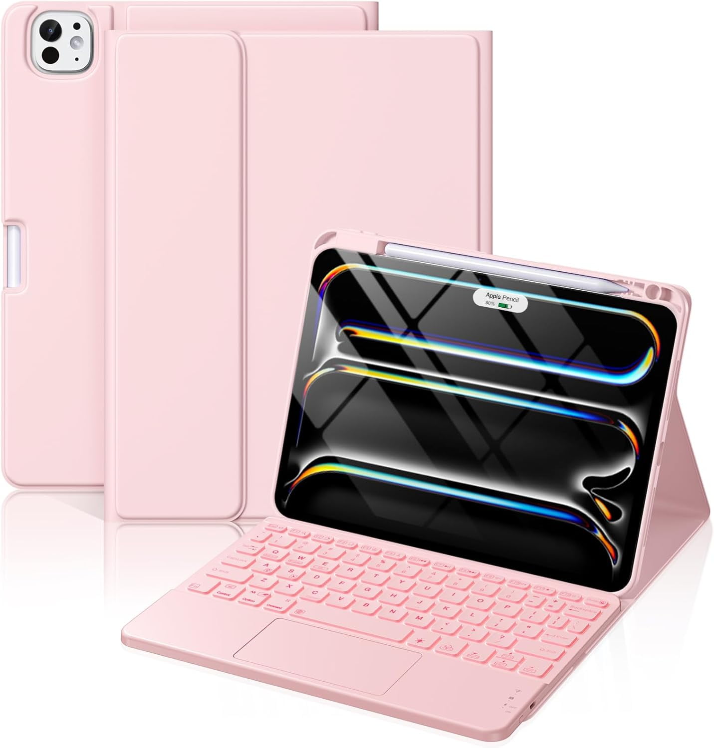 for iPad Pro Case with Keyboard (M/M) Magnetic Wireless Detachable