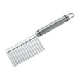 thumbnail image 1 of Coupeur Ondulé en Acier Inoxydable, Coupe Froissée, Outil de Friture, Trancheur de Pommes de Terre, 1 of 8