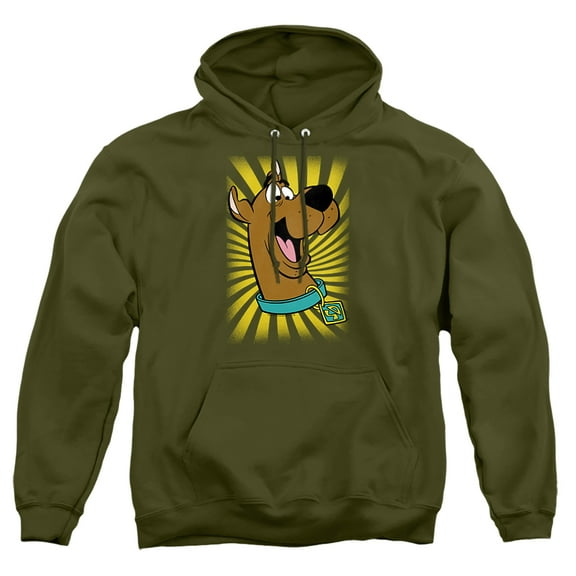 Scooby-Dooª - T-Shirt Unisex Adult Pull-Over Heather Hoodie, 3X-Large, Military Green