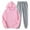 Pink, variant on GZWYHT Sets for Women Lounge Sets for Women Women With Pants Hoodie Plus Leisure Winter Fleece Hooded Plush Women Suits Two Piece Sets for Women Comfy Sets for Women Clothing Pink 3XL