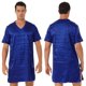 thumbnail image 3 of Bata de dormir para hombre, ropa de dormir, camisón de mujer, batas de satén, camisón con cuello en V, ropa de casa de manga corta, ropa de dormir con abertura lateral, 3 of 5