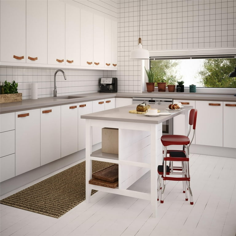 Red kitchen step stool hotsell