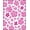 Pink, Pattern 2, variant on ODIKA 4'x6' Machine Washable Non-Slip Area Rug, Whimsical Meadow Abstract Botanical High Traffic Rug, Pink, 241448