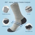 thumbnail image 4 of Calcetines deportivos NQ de algodón 5 pares para hombre, 4 of 4