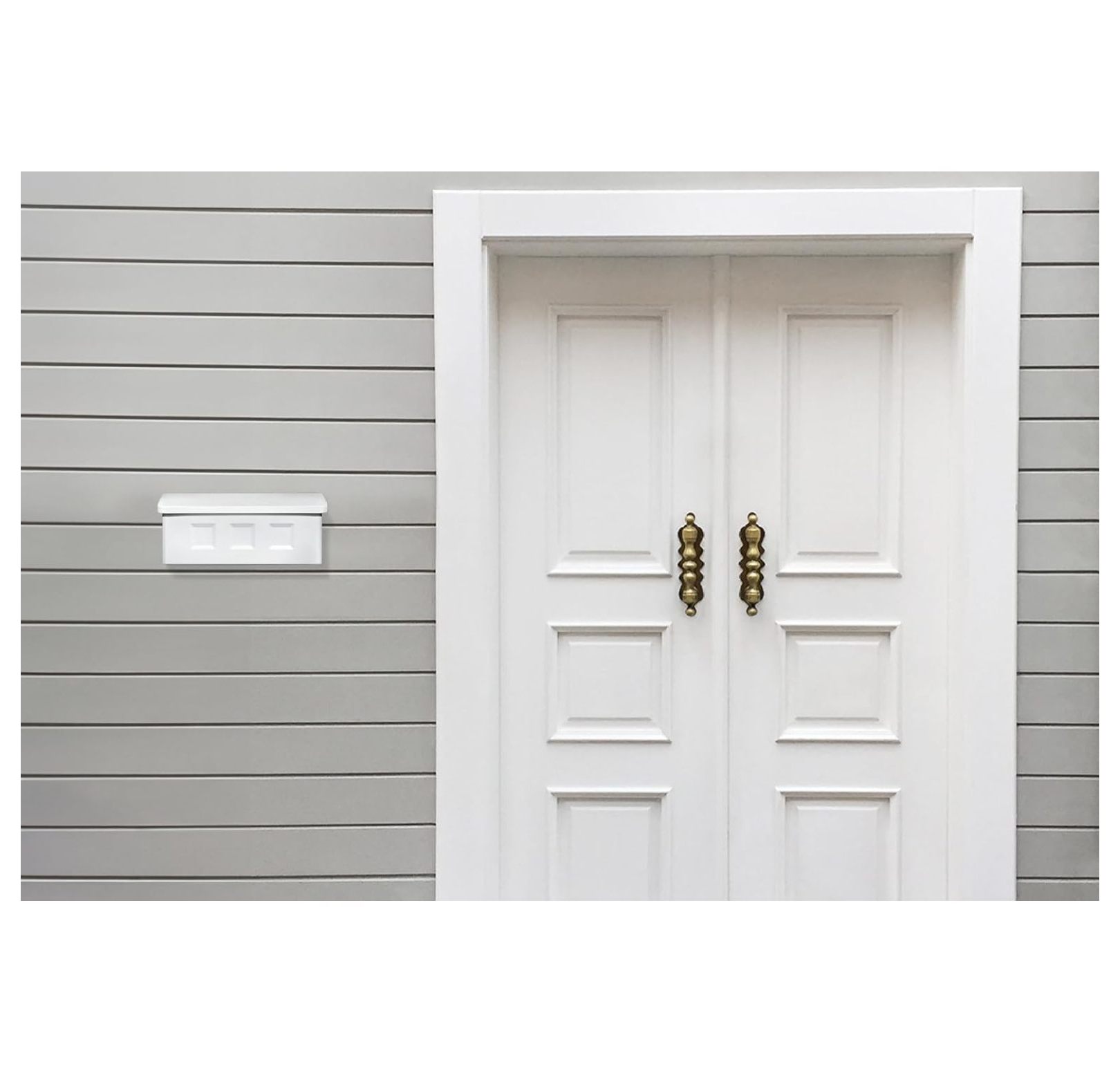 Wayland Galvanized Steel Wall Mount Mailbox, 2689W-10, White, Small Capacity
