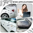 thumbnail image 5 of 6 Sheet Feather Car Sticker 30PCS Feather Car Rear View Mirror Stickers PVC Self Adhesive Waterproof Vinyl Decals Universal Car Exterior Decorative Accessories for Truck Motorcycle, 5 of 7