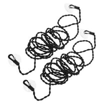 Minkissy travel laundry line Clothesline Black 2Pcs