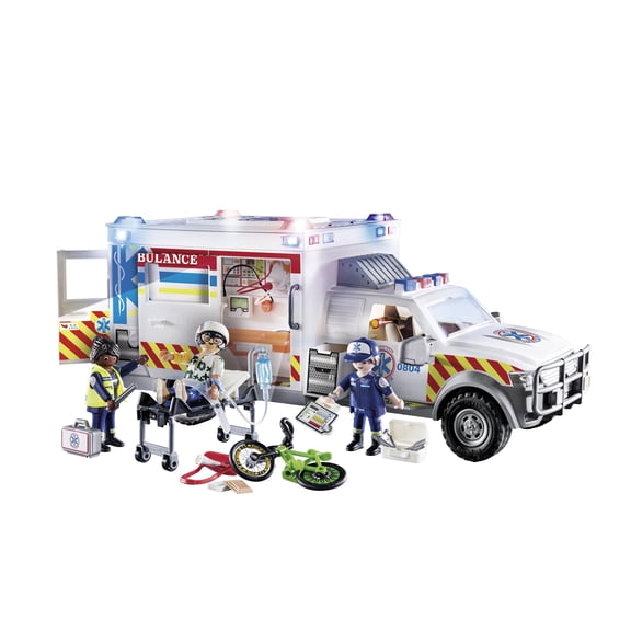 Rescue Vehicles: Ambulance with Lights and Sound