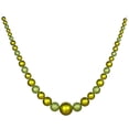 thumbnail image 1 of Vickerman 24162 - 11.2' Lime Ball Garland Shiny-Matte-Glitter Christmas Tree Ornament (M118013), 1 of 2