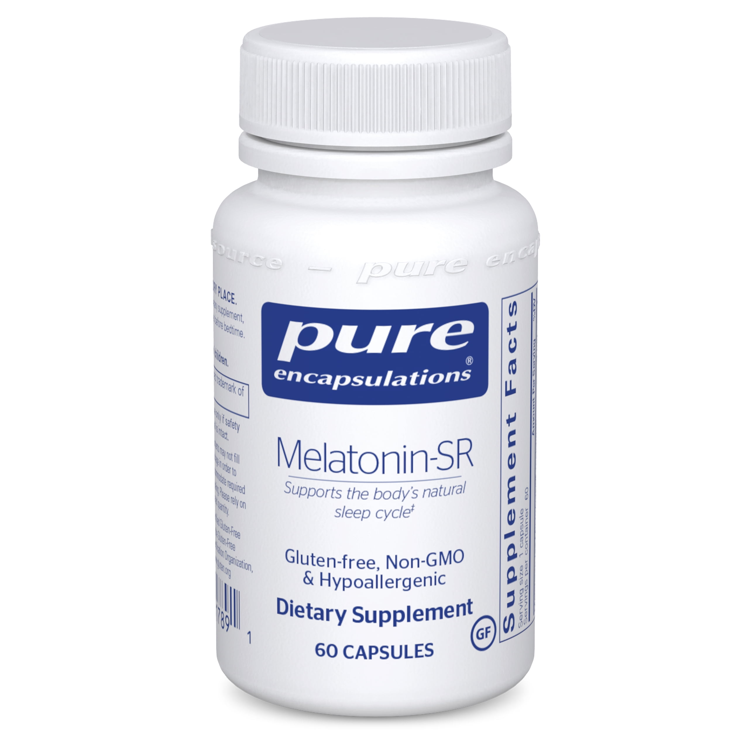 Pure Encapsulations Melatonin-SR | Sustained Release Supplement to Support Restful Sleep and the Body's Natural Sleep/Wake Cycle* | 60 Capsules