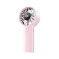 thumbnail image 2 of Transparent USB Rechargeable Handheld Fan with 7-Color LED Lights, Quiet High-Wind Portable Outdoor Cooling Fan, ABS+PC, 2000 mAh, 2 of 6