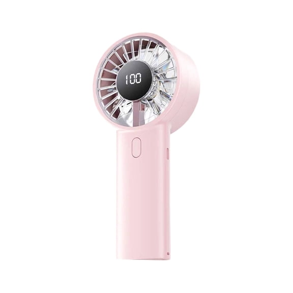 Personal Cooling Fan Handheld Fan LED Display Rechargeable Mini 3 Speed USB Cooling Fan with Misting Spray Function