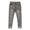 thumbnail image 4 of Men’ s High Waist Ripped Slim Fit Jeans, 4 of 6