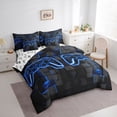 thumbnail image 3 of Castle Fairy Hexagon Teens Gamer Bedding Comforter Set,Video Game King Bedding Sets, 3 of 8