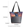 thumbnail image 3 of Disketp Starry Sky Meditating Fox for Women’s Casual Shoulder Tote Bag Cross-body Handbags for Shopping, Travel and Daily Use, 3 of 6