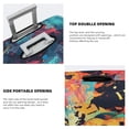 thumbnail image 3 of Fuzoiu World Map Guitar Illustration Print Suitcase Cover,Washable Luggage Covers for Suitcase,Elastic Luggage Protector Cover,Scratch Resistant Travel Suitcase Covers-Medium, 3 of 7