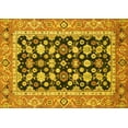 thumbnail image 1 of Ahgly Company Machine Washable Indoor Rectangle Abstract Yellow Modern Area Rugs, 7' x 9', 1 of 4